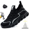 Industrial Safety Boots Men's Breathable Steel Toe Slip Resistant Work Shoes for Construction & Warehouse Protective Safety Boot