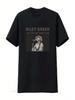 Vtg Riley Green Im Tourkonzert Baumwolle Vollgröße Schwarzes T-Shirt Vintage gewaschen Atmungsaktiv Mode Stilvoll Bequem