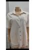 Women's Casual Solid Color Shirt & Shorts Set - Single-Breasted, Short-Sleeved