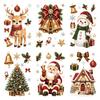 Window Cling Christmas Electrostatic Stickers Multicolor Window Decals  Christmas Decor