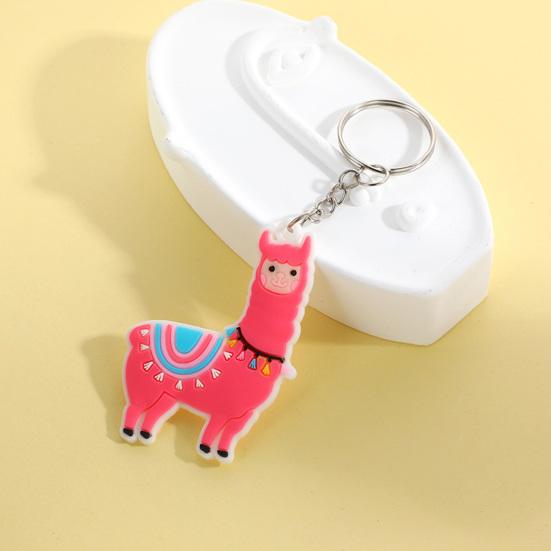 4/8 szt. Breloczek w kształcie alpaki Kreskówkowy brelok z uroczym lamasem Wypełniacze do torebek na przyjęcie Prezenty urodzinowe na Boże Narodzenie Breloczek do torebki Akcesoria do portmonetki