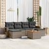 VidaXL Garden Lounge Set with Cushions 7 Pcs, Patio Sofas, Patio Furniture Set, Outdoor Furniture, Grey 3224688