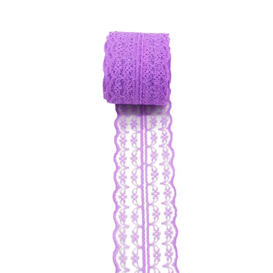 

10 м Кружевная отделка Ткань Свадебный декор Шитье Одежда Платье DIY Материал Аксессуары фиолетовый