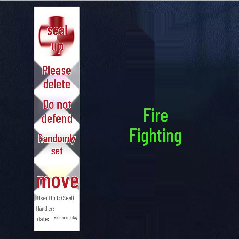 Fire Safety Warning Labels & Instructions