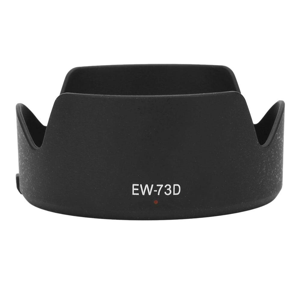 Plastic Camera Lens Hood Shade for Canon IS USM for Night Photography and Illumination EW-73D EF-S 18-135mm F/3.5-5.6 Lens,