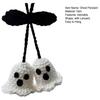 1 Pair Ghost Pendants Crochet Car Mirror Hanging Accessories