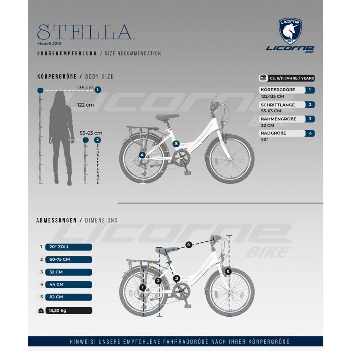 Licorne Bike Stella Premium City Bike 24,26 and 28 Inches – Dutch Bike, Boy [20, Pink]