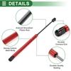 Motoforti Universal Lift Support Window Lid Toolbox Gas Strut Springs 15"/380m 90lbs/400N/40kg Red, Set of 2