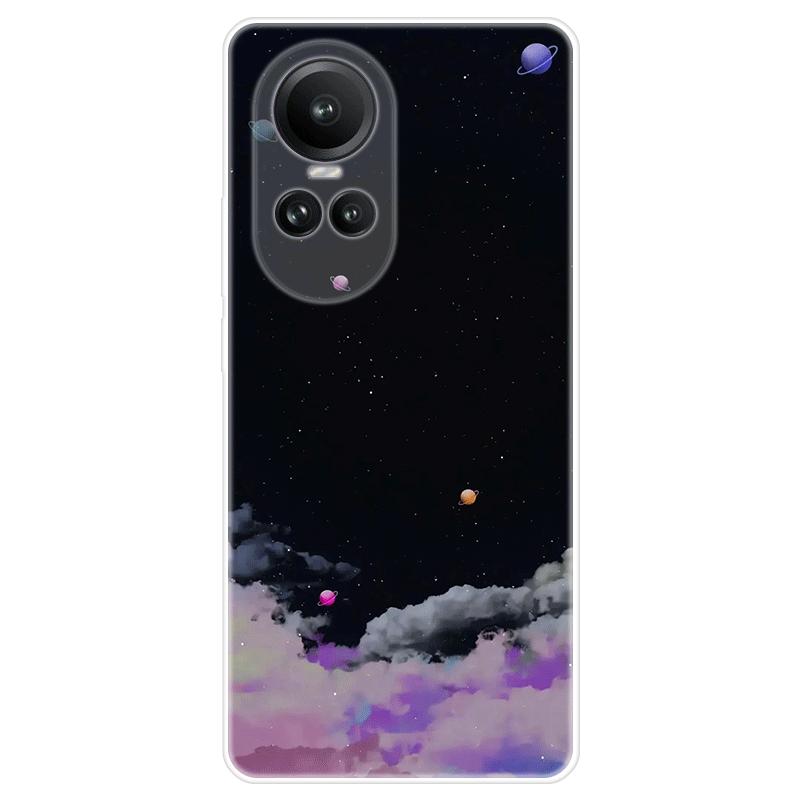 For OPPO Reno10 Reno 10 Pro A98 A 98 5G deksel mykt silikon bakdeksel tegneserie telefonveske Stjernehimmel