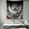 cute animal Wall Tapestry Aesthetic Wall Hanging Printed Fabric Blanket Decorative Tapestries for Bedroom Living Room Home Decor