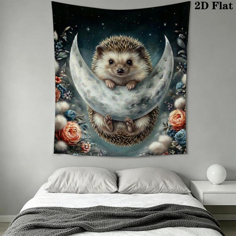 cute animal Wall Tapestry Aesthetic Wall Hanging Printed Fabric Blanket Decorative Tapestries for Bedroom Living Room Home Decor