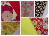 Ichigoe Chirimen for Tsumami Zaiku Set of 5 Floral Patterns and 5 Plain Patterns Cut Chirimen