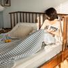 Muji Japanese Striped Pure Cotton Summer Quilt - Cool & Comfortable Blanket