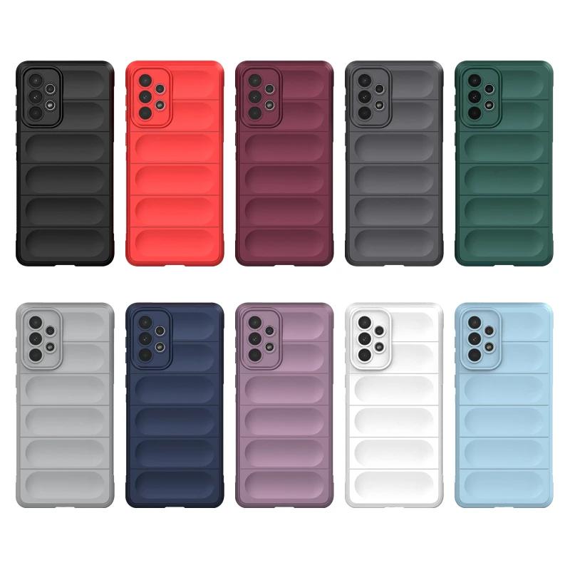 For Samsung Galaxy A53 5G Back Cover Phone Case Liquid Silicone Anti-fall Shockproof Armor Funda Coque Cases