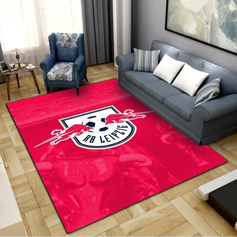 RB Leipzig Logo Carpet Rug for Living Room Bedroom Home Sofa Decoration, Kids play Non-slip Floor Mat