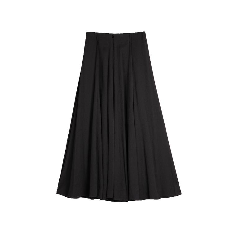 ELLE High Waist Chic Slimming Casual Long Skirt Women skirts Black ER51156