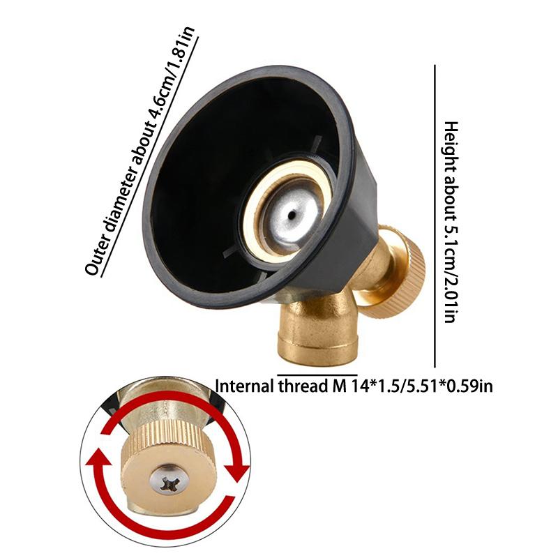 Zerstäubung einstellbare Sprühdüse Garten Sprinkler Bewässerung Bewässerung Werkzeuge