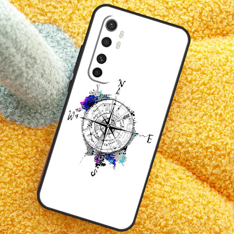 World Map Compass Nautical Case For POCO X3 X4 X5 F5 Pro M5s C40 F4 GT F3 Cover For Xiaomi 12T 11T Pro 12 13 Lite 12X