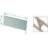 Flat perforated carpentry connector 120x40x2mm steel for connections x1 pc