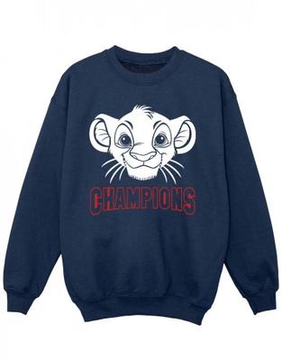 Girls The Lion King Simba Face Champion Sweatshirt