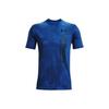 Tie-Dye Loose Fit Training Casual Round Neck Short Sleeve T-Shirt Men Tops Blue 1366459-432