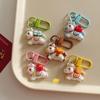 1/5Pcs Cute Cartoon Pony Keychain Creative Kawaii Resin Horse Backpack Hanging Decorations Accessories Horse Year Gifts