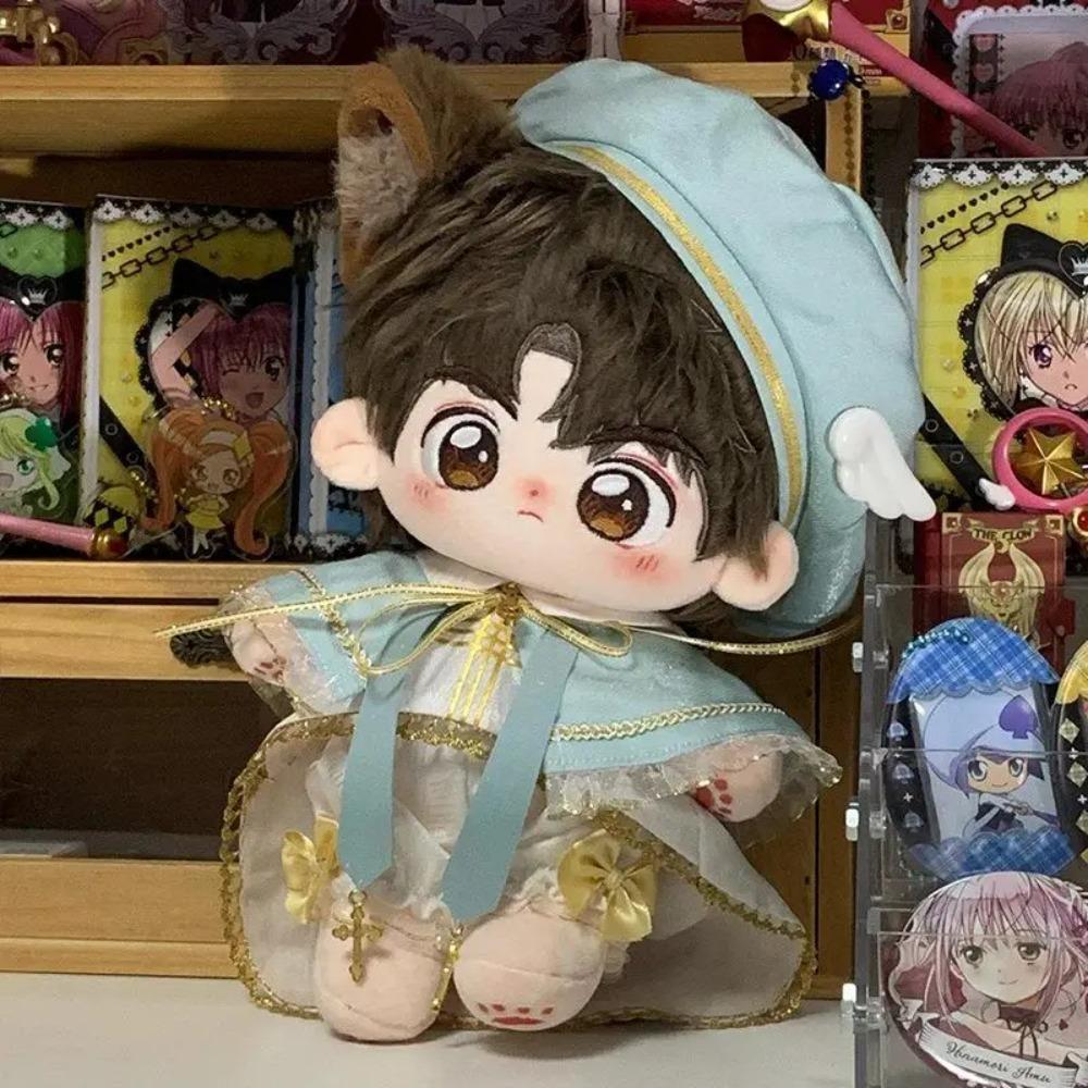 10cm/20cm Cotton Doll Clothes Set Cute Cool Style No-Attribute Plush Doll Outfit Handmade Bluebird Costume
