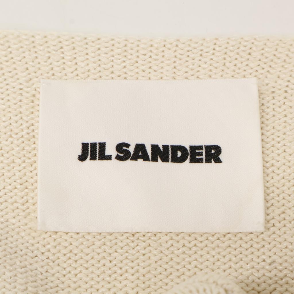 JIL SANDER JSWS751308 White Knit Sleeveless Top tops 34 whiteUsed