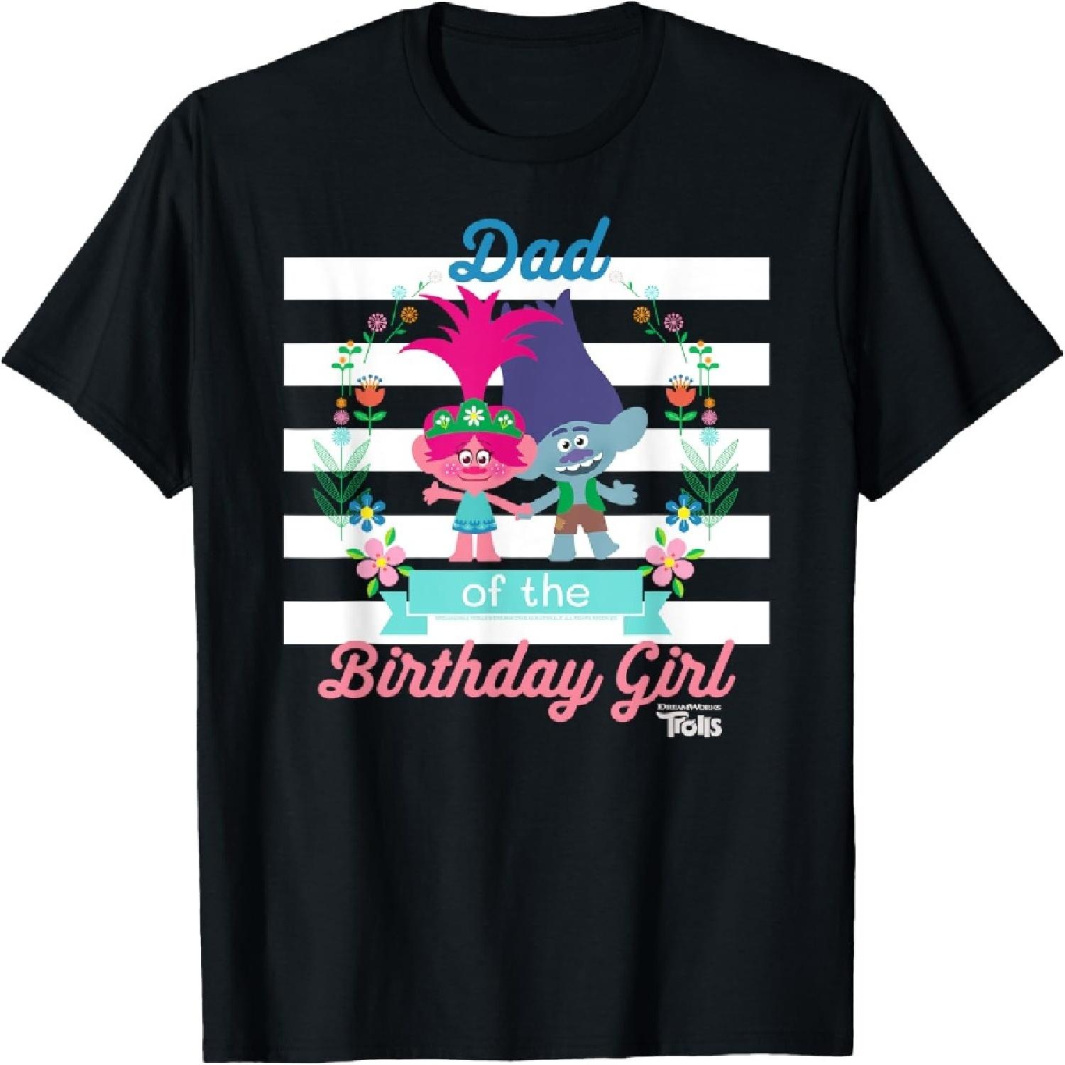 DreamWorks Trolls Dad of the Birthday Girl T-Shirt XXXXXL разноцветный