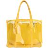 Transparente Tasche Damen Frühling und Sommer Große Kapazität Handtasche Sommer Strandtasche Bonbonfarbene Gelee-Tasche Schmerzbeutel