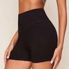 High Waist Yoga Shorts for Women Tanya Pure Color Running Exercise Hip Workout Activewear