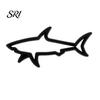Electric Vehicle Decal Zinc Alloy Shark Car Sticker 3D Hollow Out Animal Non-fading for Side Creative Badge Motorcycle Vehicles Easy Stick