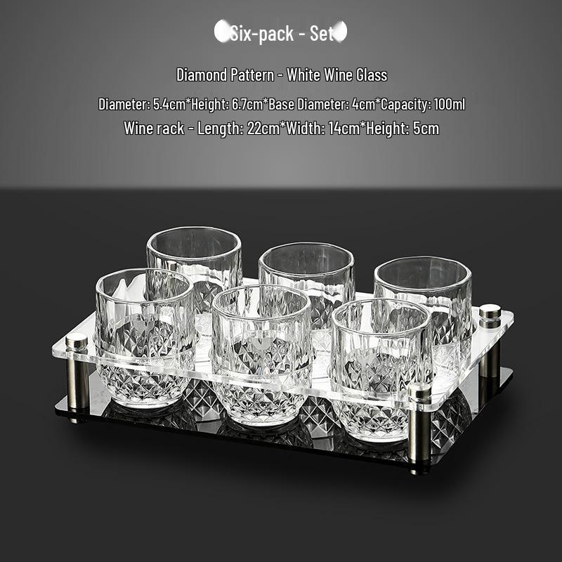 Light Luxury Crystal Baijiu & Beer Shot Glass Set