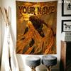 Custom Name Elden Ring Wall Tapestry Aesthetic Wall Hanging Printed Fabric Blanket Decorative Tapestries for Bedroom Living Room Home Decor