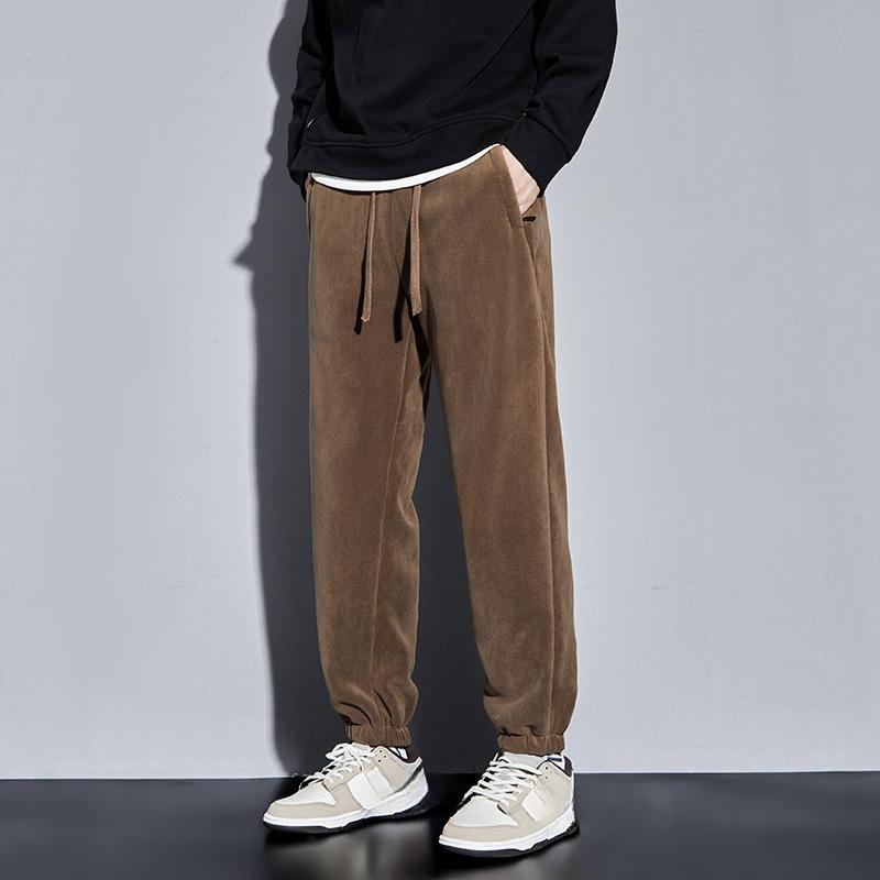 Fleece Pants Autumn and Winter Men's and Women's Cotton Sports Trousers Outdoor Large Size Pants