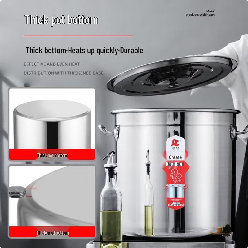 SIFAR Komercyjny Głęboki Garnek Ze Stali Nierdzewnej Klasy Spożywczej z Pokrywką