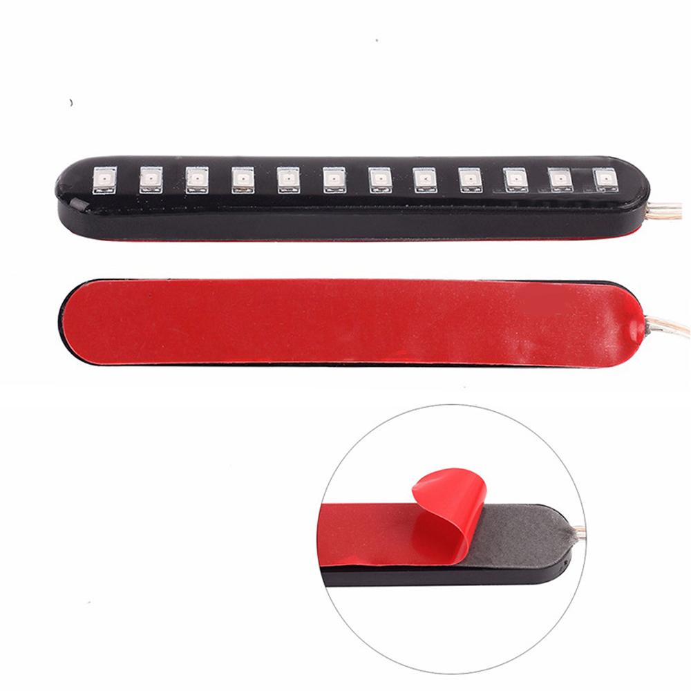 Universal Motorcycle Turn Signal Light 12 LEDs Flowing Water License Plate Lights Sequential Tail Running Lamp IP68 Waterproof