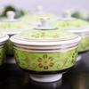 Stylish Kutani Teacup with Set of White Grain Yellow for Luxury Japanese Tableware Teacup, Ware, Lid, Teacup, 5, Iron, Green, Guests,