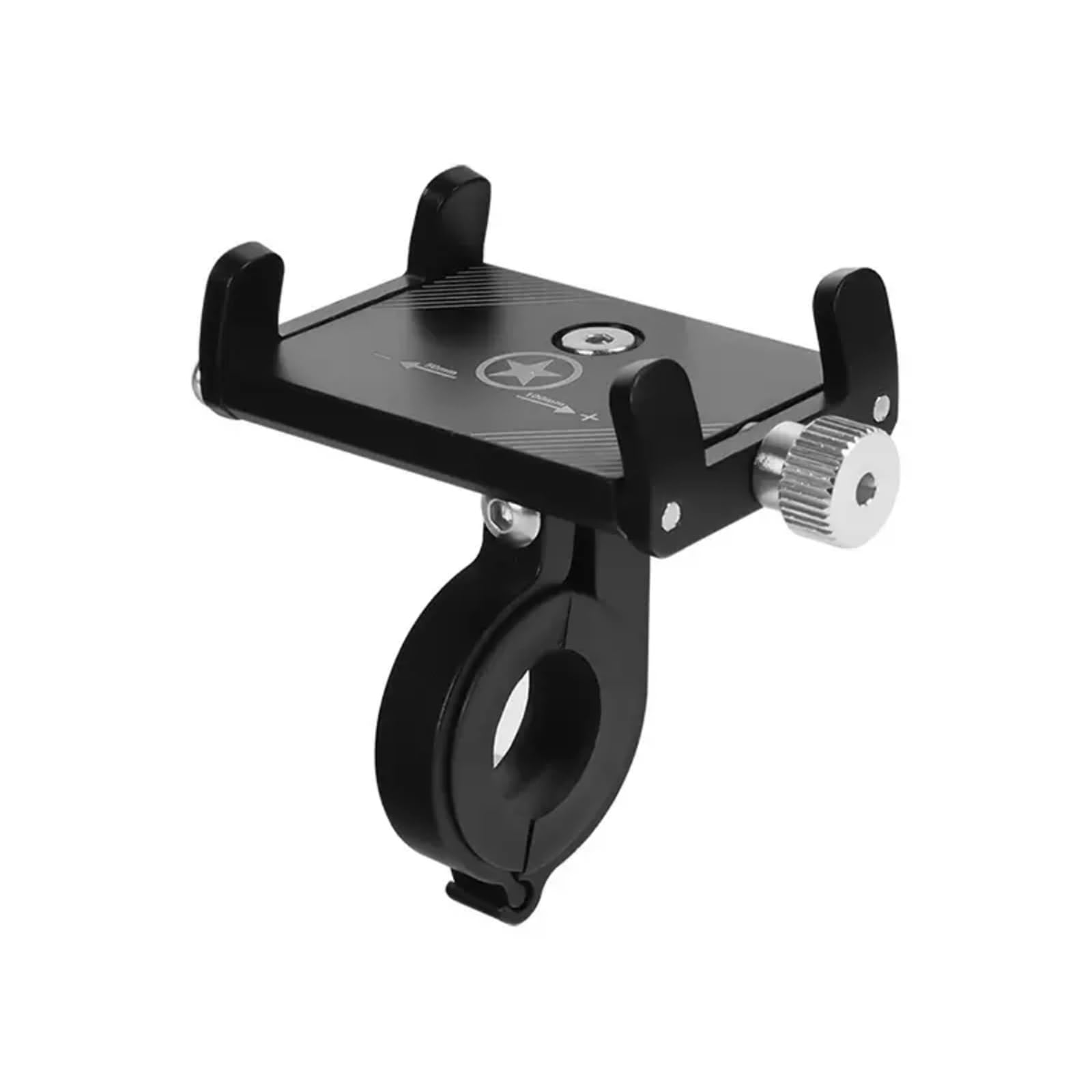 

Bike Smartphone Road Bike Aluminum Alloy Vibration Strong Strong Compatible with Most Cell Phones Holder, Mount, Anti-Vibration, Anti-Slip, чёрный