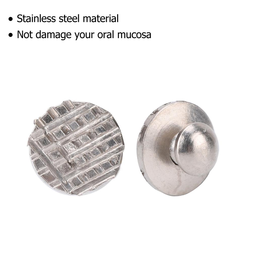 30pcs Dental Orthodontic Bondable Stainless Steel High Adhesive Strength Dental Care Buccal Tube