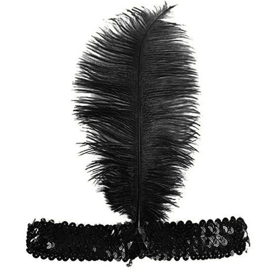 Headband Beautiful Lovely Brilliant Halloween Feather Headwear for Festival