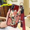 Elderly Lady Phone Holder Phone Case For OPPO Realme C3/C3i/Narz N10A Silicone Wristband Waterproof Shockproof Lanyard