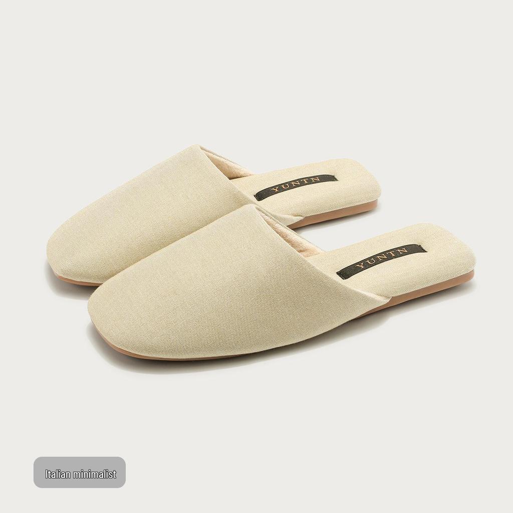 Cloud Group Minimalistische Baotou Baumwollpantoffeln mit Fleecefutter - Rutschfeste, leichte Hausschuhe für Damen & Herren, Herbst/Winter-Kollektion