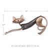 TOOARTS  Metal Sculpture   Iron Art Cat   Spring Cat   Handicraft  Crafting   Decoration   Home Furnishing Ornaments