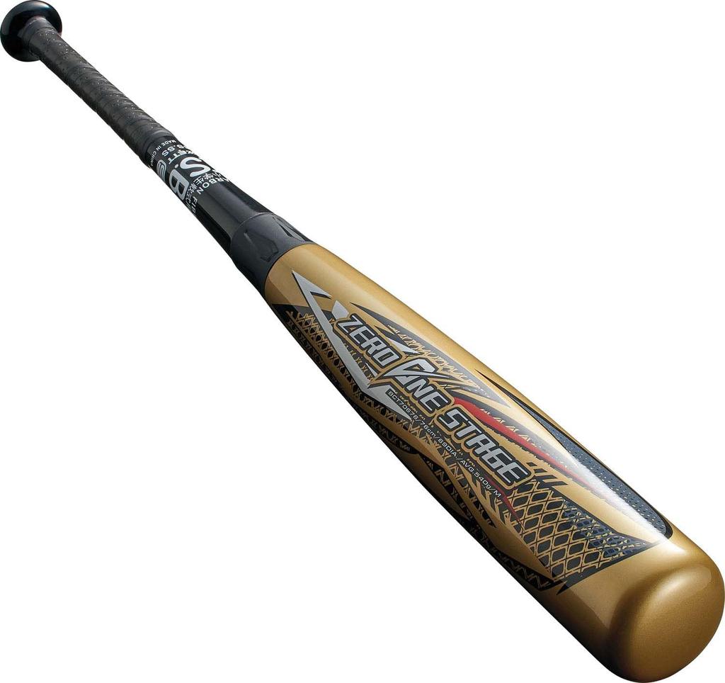 ZETT Zero One Stage Youth Baseball FRP 540g Average Gold BCT70676 Bat, (Carbon), 76cm, Weight, (8200),