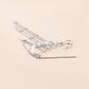 Fashion Exaggerated Imitation Pearl Fringed Chain Brooch Retro Design Suit Pin Pendant Fixed Pin Party Jewelry Accessories Gifts
