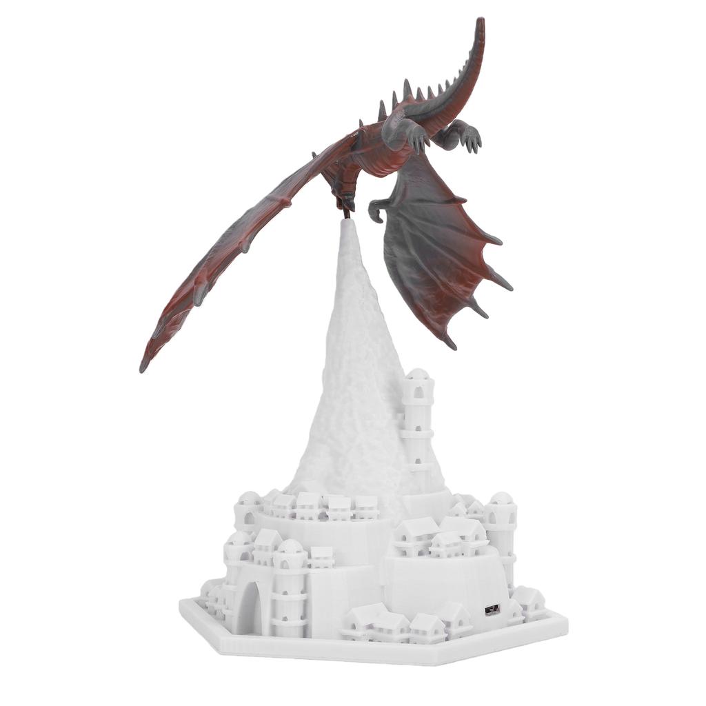 3D Printed Dragon Lamp Unique Battery Operated Night Light Portable Desk Lamp Decoration for Bedroom
