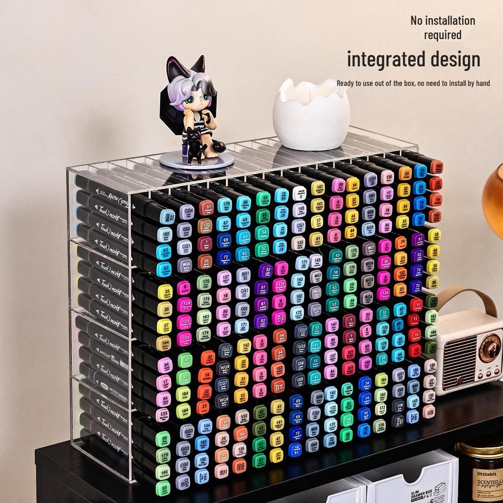 Acrylic Pen Holder & Art Stationery Organizer Display Rack