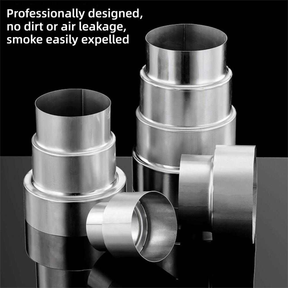 Stainless Steel Ventilation Pipe Fittings Multiple Sizes Ducting Connector