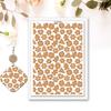 4PCS Christmas Clay Transfer Paper 95x138mm Water Soluble Paper Clay Transfer Sheets for Clay Earring Jewelry Making